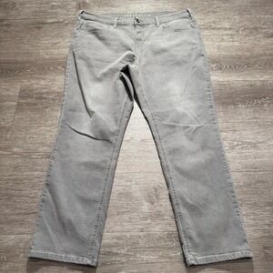 Perry Ellis Jeans Mens 40 Gray Denim Slim Fit Stretch Comfort Cotton 40x29 Adult